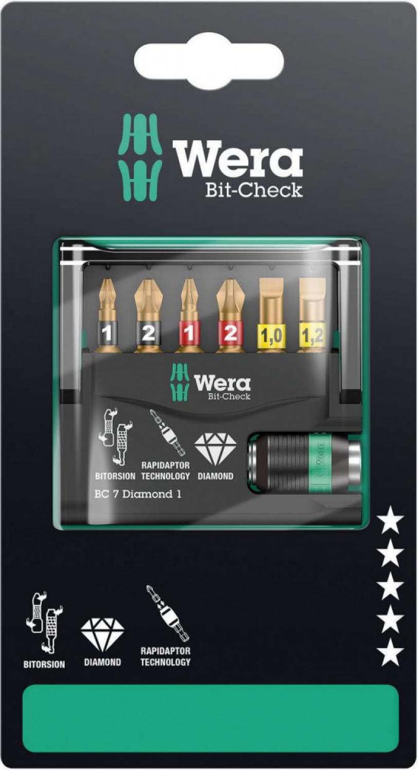 картинка Bit-Check 7 Diamond 1 SB, 7 предметов — Knipex.moscow