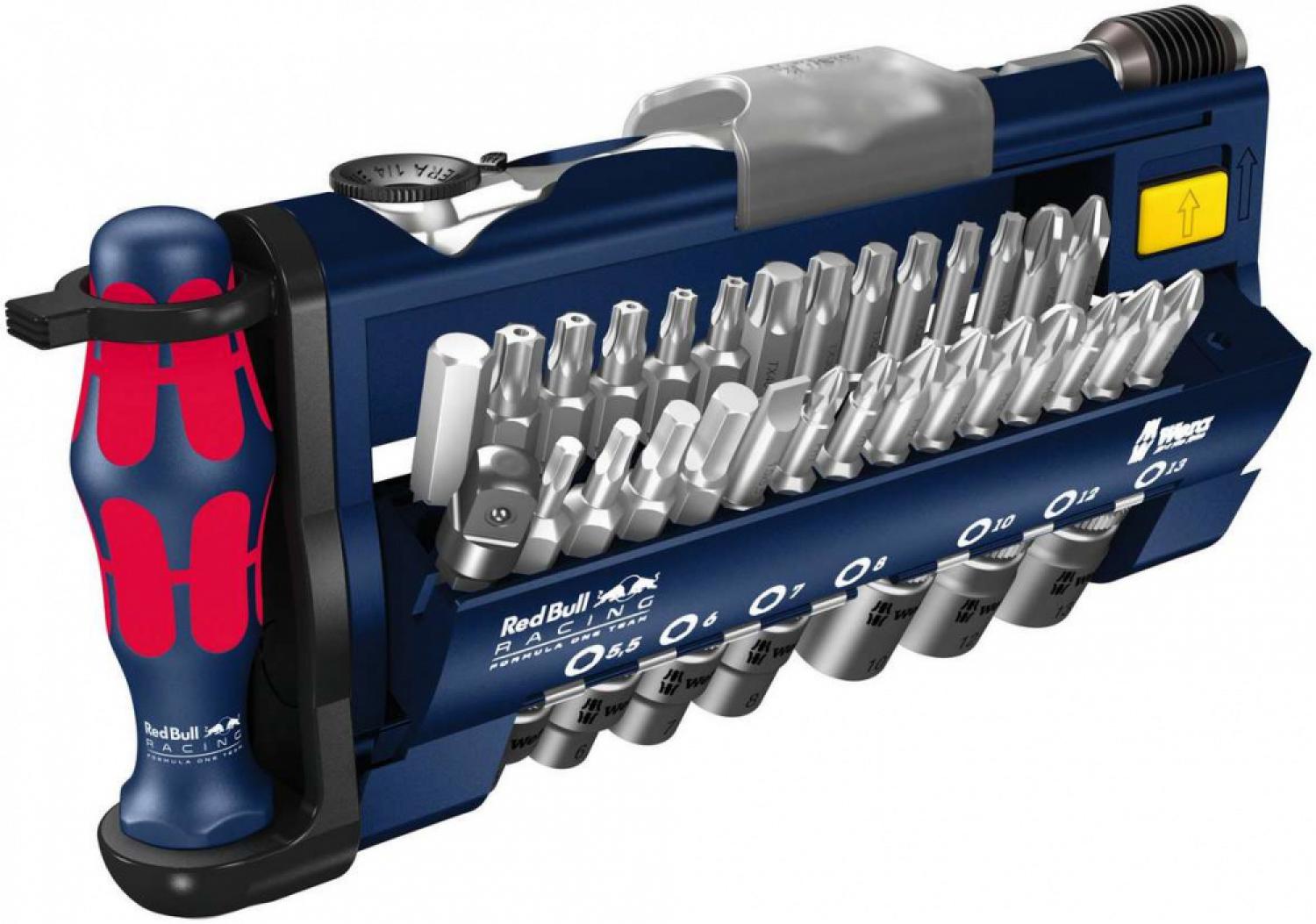 картинка Набор с битами Tool-Check PLUS, 39 предметов, Red Bull Racing — Knipex.moscow
